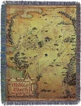 Northwest Warner Bros The Hobbit, Middle Earth Woven Tapestry Throw Blanket, 48". Fixed Price $49.99.