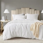 Degrees Of Comfort Waffle Weave Duvet Cover Size - 3 Queen, White. Fixed Price $58.99.