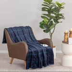 Blue Plaid Electric Blanket Rectangular Bedroom Heated Throw. Fixed Price $34.43.