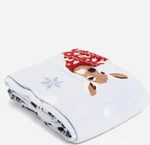 $65 New Vera Bradley Throw Blanket Merry Mischief Snow Day 80" X 50" NB76. Fixed Price $29.99.