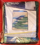 Surreal Entertainment Doctor Who Katsushika Hokusai Style Tardis Fleece Blanket. Fixed Price $40.00.