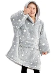 Kfubuo Wearable Blanket Hoodie For Kids Sherpa Patterns Oversized Sweatshirt .... Fixed Price $33.66.