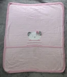 First Impressions Pink And White Teddy Bear Knit Baby Blanket Striped Reverse. Fixed Price $26.39.