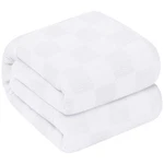 King 90X108" White 100% Cotton Thermal Blanket 350 Gsm Soft Lightweight Breath. Fixed Price $46.07.
