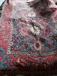 Blanket/throw Goodwin Weavers 100% Cotton Usa Williamsburg Pattern 50" X 64" Euc. Fixed Price $79.99.