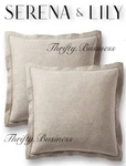 Serena & Lily Almonte (set Of 2) Euro Shams Mink Linen Cotton Cashmere. Fixed Price $74.99.