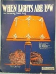 Vintage Sheet Music When The Lights Are Low 1923 English & French Words. Fixed Price $11.99.