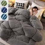 Reversible Sherpa Fluffy Comforter Extra Warm Winter Bedding Blanket Twin Full. Fixed Price $28.98.