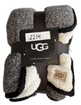 New Ugg Off Black Reversible Rectangular Classic Sherpa Throw Blanket 50"X70". Fixed Price $78.99.