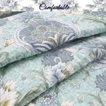 New! Cozy Chic Soft Blue Green Aqua White Cotton Tropical Beach Leaf Quilt Set. Fixed Price $146.32.
