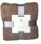 Hotel Collection Luxe Knit Stretchy Chenille Throw Toffee/brown 50" 70" $130. Fixed Price $52.49.