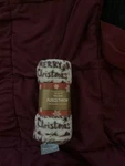 Northpoint Merry Christmas Fleece Throw Blanket 50 X 60 White Brown Red. Fixed Price $20.00.