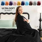 All Seasons Fleece Blanket Plush Throw Reversible 300GSM Microfiber Bed Couch. Fixed Price $13.49.