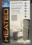 Biddeford Microplush Heated Throw Electric Blanket Digital Controller Gray. Fixed Price $40.77.