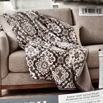 Nwt Members Mark Sherpa Throw Camilla Medallion Velvet Plush 60 X70 Grey Gray. Fixed Price $29.99.