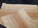 Threshold Striped Cotton Throw Blanket Beige Tan Peach, 55X46 Inches. Fixed Price $20.98.