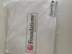Foundations Thermasoft White Knit Crib Baby Nursery Blanket - 100% Cotton. Fixed Price $12.31.