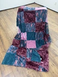 Sew Sweet Minky Pink Purple Turquoise Checkered Fur Blanket Ultra Soft 60X80. Fixed Price $175.00.