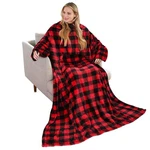 Solaris Wearable Blanket With Sleeves For One Size (standard), Red Plaid. Fixed Price $33.99.