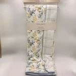 Laura Ashley Super Soft Plush Oversized Reversible Throw Floral Plaid 50X70 New. Fixed Price $70.00.