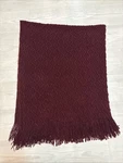 Pottery Barn Chunky Knit Chevron Style Maroon Burgundy Throw Blanket 50 X 60. Fixed Price $45.55.