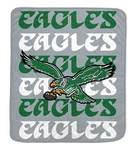 Philadelphia Eagles Nfl Pegasus 60X70 Gray Retro Repeat Ultra Soft Throw Blanket. Fixed Price $39.99.