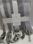 Threshold Throw Blanket 50X 60" Light Blue/gray Stripe With Fringes. Fixed Price $19.95.