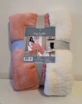 Comfort Bay Cozy Cuddler Peach & White Soft Throw Blanket 50"X60" New-tags. Fixed Price $13.95.