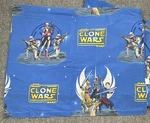 Vtg Star Wars Clone Sheets Twin Flat Fitted Pillowcase 3PC Set Jay Franco. Fixed Price $19.95.