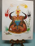 Native American Print "sweat Lodge" By Dennis Eagle Horse Signed. Fixed Price $175.00.