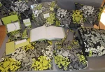 Vera Bradley Baroque Lot Pillow Blanket Desk Accessories Tote Bag Black Yellow. Fixed Price $30.00.