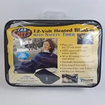 Car Cozy Heated 12-VOLT Fleece Blanket W/ Safety Timer Trillium Blue New. Fixed Price $16.99.
