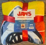 Universal Studios Jaws 50TH Anniversary Amity Island Fleece Blanket Shark. Fixed Price $34.95.