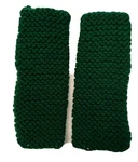 Hand Knit Fingerless Wrist Warmers Gloves Paddy Green Thumb Hole Color Pizazz. Fixed Price $14.00.