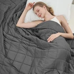 Weighted Blanket For Adults 48"X72", Twin Full 48"X72"-20LBS, Grey. Fixed Price $48.64.