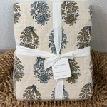 Pottery Barn Jacquard Cotton Throw Blanket 50 X 60 Blue Multi. Fixed Price $89.00.