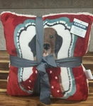 Cannon Pillow & Throw Set Cats Dogs Velvet Plush Soft 50X60 Red Gray New. Fixed Price $22.95.