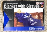 Duke Blue Devils Ncaa Huddler Comfy Throw Soft Fleece Blanket W/ Sleeves - New. Fixed Price $39.99.