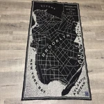 Faribault Mill Brooklyn New York City Map Wool Throw. Fixed Price $185.00.