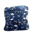 Nwt Vera Bradley Fleece Travel Blanket Navy Blue Floral Trolley Sleeve 60X45. Fixed Price $34.99.