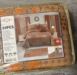 Pendleton 1437302 Sherpa Fleece Blanket - Evergreen Stripe, King Size. Fixed Price $190.00.