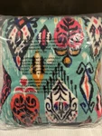 Vera Bradley Fleece Travel Throw Blanket 60"X 45" Pueblo Aztec Tribal Design New. Fixed Price $24.98.