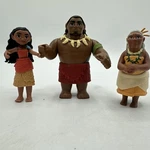 Hasbro Disney Princess Moana Adventure Pack- Maui Grandma Chief Incomplete- Pvc. Fixed Price $10.00.