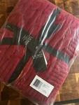 Ralph Lauren Jamie Cable-knit Throw Blanket Super Soft Cozy 50" X 70" Red. Fixed Price $99.00.