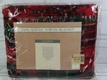Vintage Jc Penney Plaid 100% Acrylic Fringed Loom Woven Tartan Throw Blanket. Fixed Price $33.38.