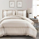 Lush Decor Farmhouse Stripe Cotton Duvet Cover Queen Set 3 Piece Bedding. Fixed Price $115.23.
