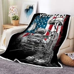 Veteran Army Navy Air Force Throw Blanket Patriotic Gift. Fixed Price $35.99.