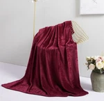 Bon Voyage Burgundy 50" X 60" Travel Blanket. Fixed Price $9.99.