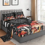 Wecozy 4 Pieces Queen Size Bed Sheet Sets Pillowcases Sun Moon Boho Mushroom. Fixed Price $70.30.