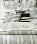 Ralph Lauren Taylor King Duvet Cover And Two Shams Woven Stripe Cream. New!. Fixed Price $339.99.